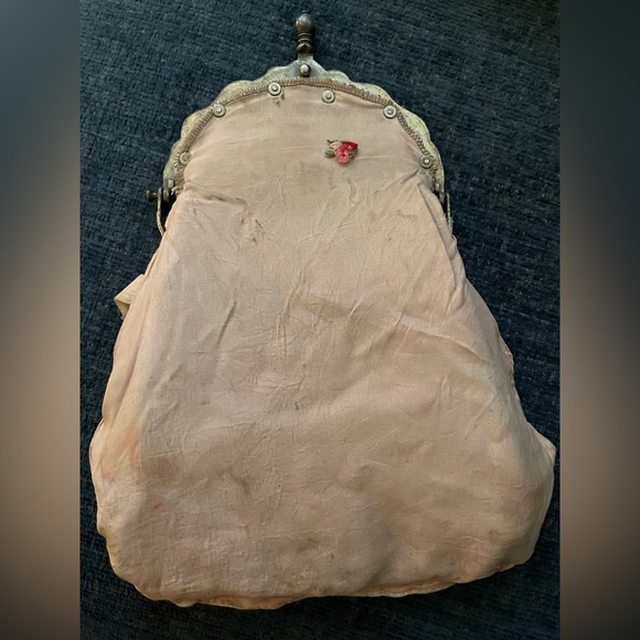 CARPETBAGS of AMERICA Vintage Purse Tan and Burgundy - Picture 8 of 9